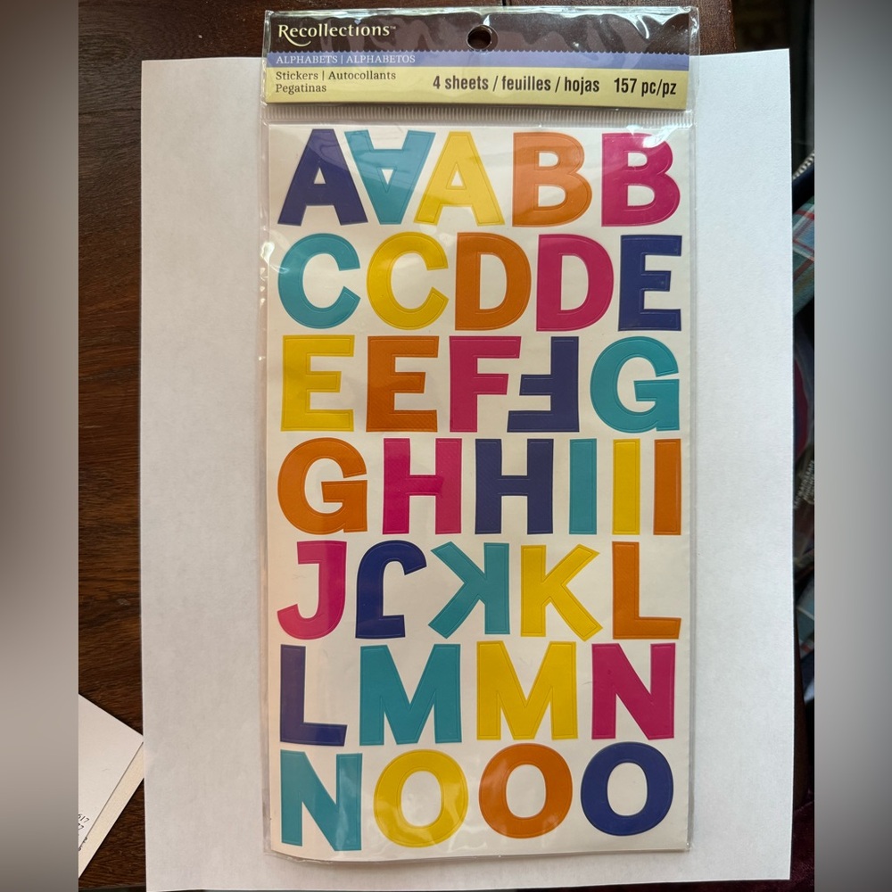 Recollections Multicolor Alphabet Stickers